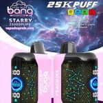 BANGSTARRY 25000 Puffs拋棄式電子煙｜星空風味霧化棒｜全新3D曲面屏幕